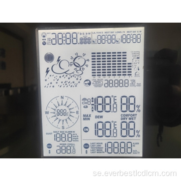 Halvtransparent komplikationsklockdisplay